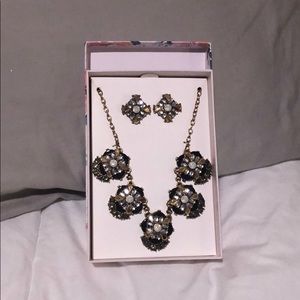 Necklace and earring set.